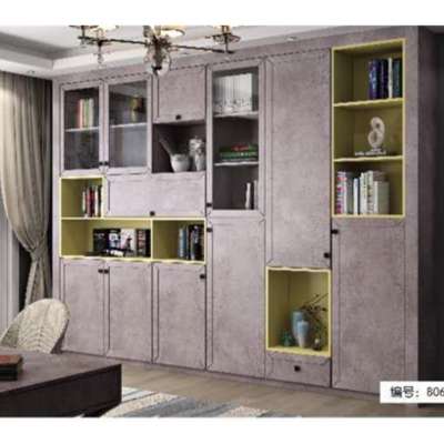 MDF or solid wood laminate bedroom furniture customized furniture book cabinet